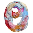 thumbnail image 2 of Peach Couture Shimmering Rainbow Paisley Sparkle Infinity loop Scarf, 2 of 4