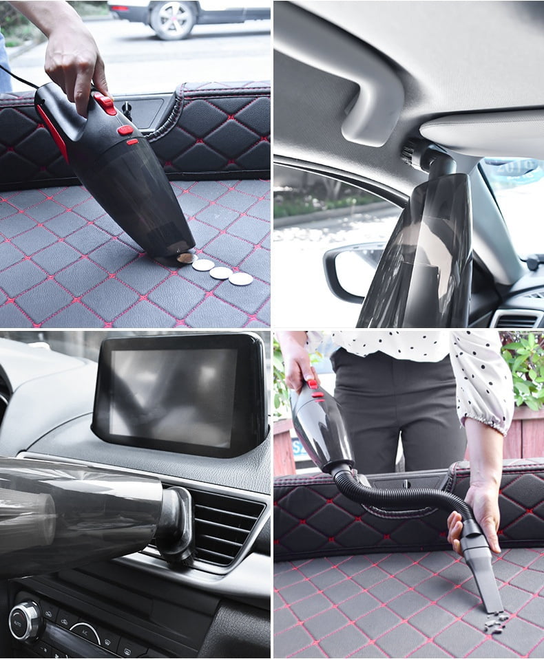 Car Vacuum Cleaner – High-Power Handheld Mini Vac with 12V Vehicle Power, Multi-Function Portable Auto Interior Cleaner