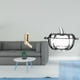 thumbnail image 2 of Organizador de pared plegable con ganchos para armario de baño, con tapa de cristal para dulces, bol para servir con forma de calabaza, tarro para gal, 2 of 8