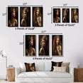 thumbnail image 4 of Designart "Vintage Sultry Secrets Sensuous Boho Beauty VII" Boho Woman Framed Wall Art Set Of 3 - Gold Woman Boho Frame Gallery Set For Office Decor, 4 of 6