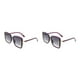 thumbnail image 1 of Jumpingount Gafas de sol rectangulares para mujer, traje de viaje para senderismo, gafas de protección solar, gafas para fiesta, banquete, gafas Type2 NO2, 1 of 1