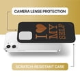 thumbnail image 6 of Case Yard Wooden Case for iPhone-12-Mini Soft TPU Silicone cover Slim Fit Shockproof Wood Protective Phone Cover for Girls Boys Men and Women Supports Wireless Charging I Love Myself Design, 6 of 7