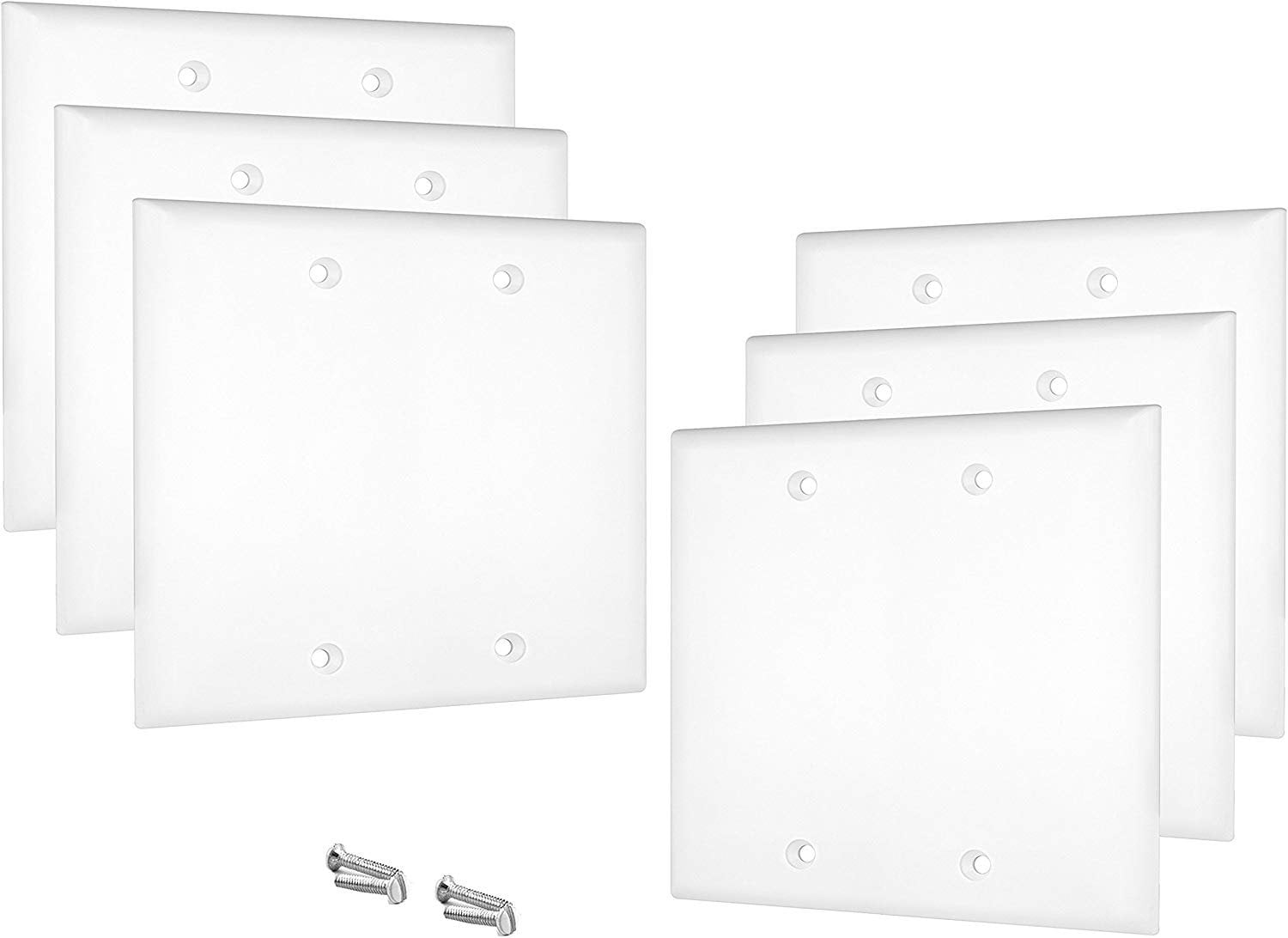 Pack of 6 Wall Plate Outlet Switch Covers by SleekLighting Decorative