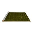 thumbnail image 2 of Ahgly Company Machine Washable Indoor Square Abstract Yellow Contemporary Area Rugs, 6' Square, 2 of 4