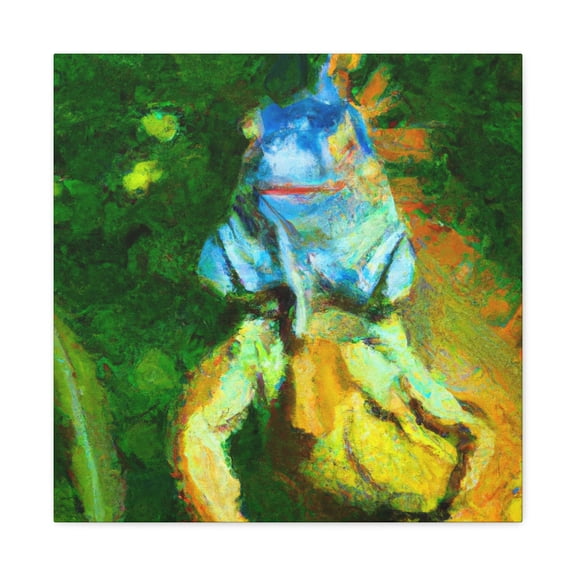 Iguana in the Garden - Canvas