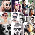 thumbnail image 4 of Flip Up Sunglasses Men Women Polarized Steampunk Flip Sunglasses With Double Lenses, 4 of 5