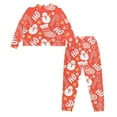 thumbnail image 5 of Yuyamidu Snowman Nightwear for Women Pajama Set Pants and Pajamas Top Size S HO-HO-HO Long Sleeve Sleepwear Sets of 2 Christmas Jogger Yoga Pj Outfits, Red, 5 of 7
