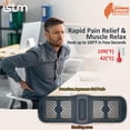 thumbnail image 4 of Estimulador muscular inalámbrico iStim X1 con unidad TENS de calor para aliviar el dolor de espalda. Masajeador recargable con control remoto, intensidad de 15 y almohadillas de gel japonesas., 4 of 5