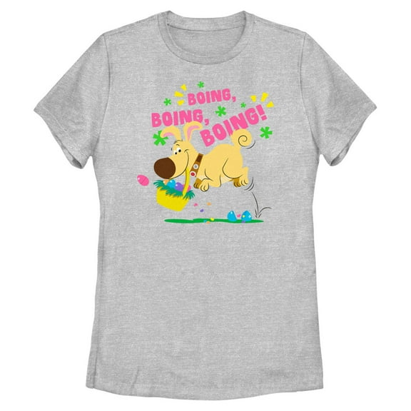 Women's Up Easter Dug Boing Boing Boing Graphic Tee Athletic Heather Medium