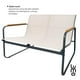 thumbnail image 5 of Juego de Sala de Jardin para Exteriores Textilene Madera beige Grande, 5 of 7