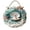 B, variant on Nautical Wall Clock with Pearl and Coral Design, Silent Non-Ticking Beach Themed Hanging Clock, Decorative Sea Life Clock for Home Decor