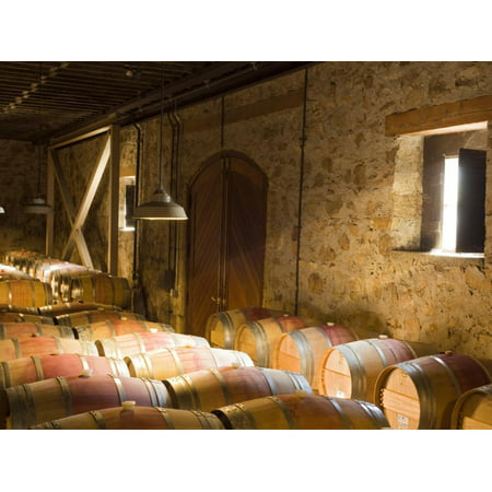 Window Light Streams Into Barrel Room at Hess Collection Winery, Napa Valley, California, USA Print Wall Art By Janis (Best Boutique Wineries In Napa)