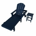 thumbnail image 4 of WestinTrends 2 Piece Adirondack Poly Reclining Chaise Lounge With Arms & Wheels, Navy Blue, 4 of 5