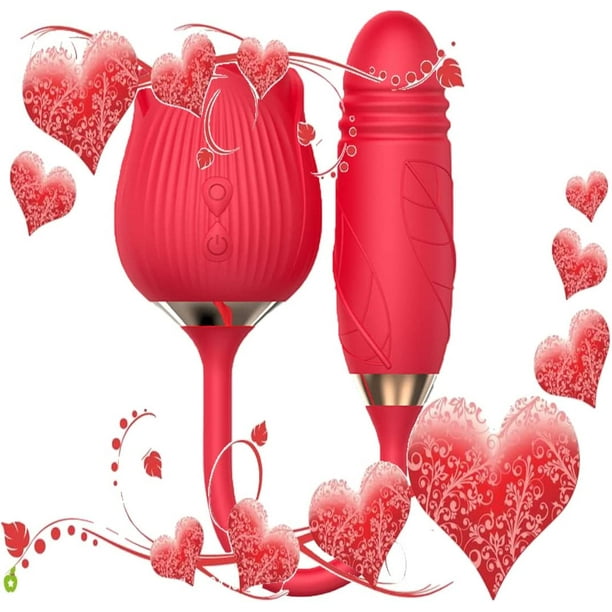 2022 New Upgraded Women Rose Toy with 10 Gears, Rechargeable Rose Toy