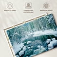 thumbnail image 6 of Elephant Stock Winter Wonderland In Yosemite Wall Art - Horizontal Canvas Wall Art - Dining Room Wall Decor - Nature Canvas - Blue And Teal Decor - 51" x 34", 6 of 8