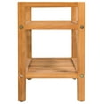 thumbnail image 2 of vidaXL Shoe Rack with 2 Shelves 50x27x40 cm Solid Oak Wood, 2 of 4