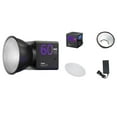 thumbnail image 1 of Klonfd Lampe Vidéo LED 60W Portable pour Photographie COB avec RVB et 24 Modes de Scène, Charge Réglable 2500 6500K (/Type C) 0R pour Prise de Vue Extérieure/, 1 of 4