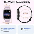 thumbnail image 3 of FITVII Fitness Tracker, Smart Watch with 24/7 Blood Pressure Heart Rate and Blood Oxygen Monitor, Sleep Tracker with Calorie Step Counter, IP68 Waterproof, 3 of 6
