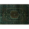 thumbnail image 1 of Ahgly Company Indoor Rectangle Persian Turquoise Blue Traditional Area Rugs, 7' x 10', 1 of 4