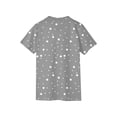 thumbnail image 6 of longantii Boys' Polka Dot Polo Shirts Short Sleeve Button Closure Collared Golf Tee Summer Casual School Uniform Daily Wear Gray 6-7 Years, 6 of 6