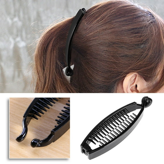 MLINS 10 Pcs Claws Big Wide Banana Clip Beach Hair Clip Pcs Hair Clip 10pcs Black