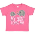 thumbnail image 3 of Inktastic My Aunt Loves Me Niece Nephew Elephant Boys or Girls Toddler T-Shirt, 3 of 5