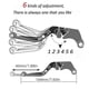 thumbnail image 4 of For Honda Xl1000 Varadero 1999-2013 2012 2011 2010 2009 2008 Motorcycle Aluminum Adjustable Brake Clutch Levers Handlebar Grips., 4 of 4