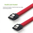 thumbnail image 4 of 2 Pcs 50CM 3.0 III SATA3 7Pin Data Cable 6Gb/S SSD Cables HDD Hard Disk Data Cord with Nylon Sleeved Premium Version, 1 Pcs Red & 1 Pcs Blue, 4 of 5