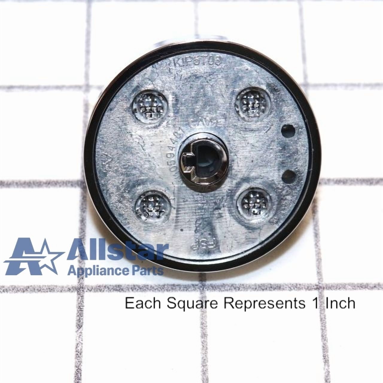 Whirlpool W10766544 Genuine OEM Control Knob, Stainless Steel Replacement Part – Replaces W10430807, W10676228