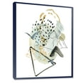 thumbnail image 3 of Designart 'Mountain Bird With Gouache Of Abstract Landscape' Modern Framed Canvas Wall Art Print, 3 of 4