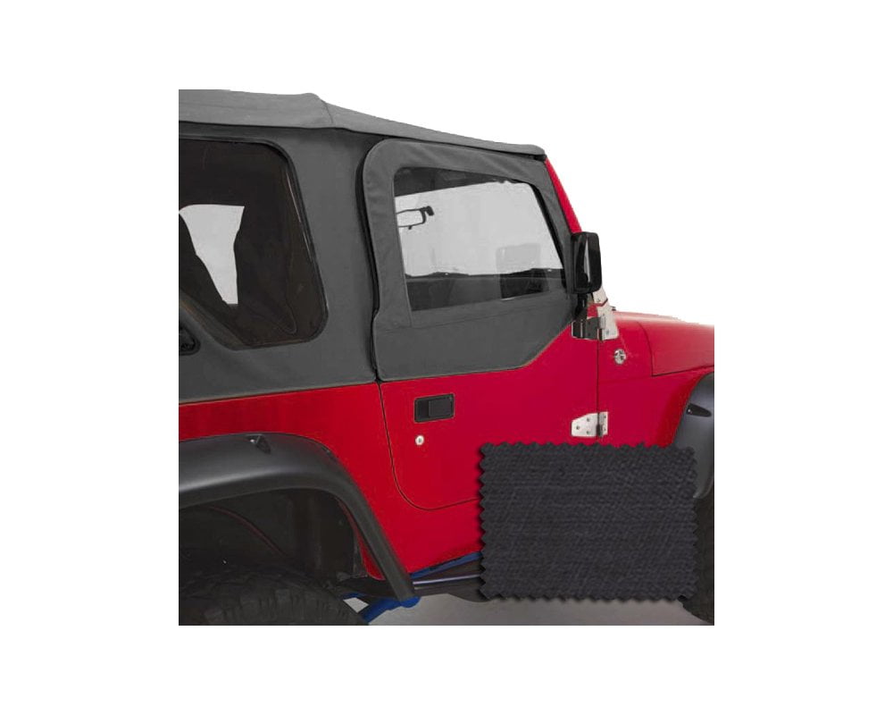 Passenger Upper Door Skin With Frame Black Denim for Jeep Wrangler TJ 97-06