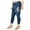 Blue - medblue, variant on Style & Co. Womens Lace Applique Skinny Fit Jeans, Blue, 16W