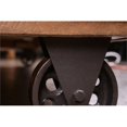 thumbnail image 2 of Sunset Trading Rustic City Wood Coffee Table with Shelf and Casters, Espresso Oak, 2 of 6