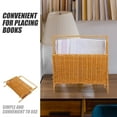 thumbnail image 4 of KAKOWELY Magazine Rack Plastic Rattan Magazine Storage Rack Woven Magazine Holder,14.17X"X13.78"X4.33", 4 of 5