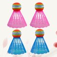 thumbnail image 2 of 4PCS LED Lighting Nylon Badminton Shuttlecocks Practical Sports Supplies Exercise Accessories for Indoor Outdoor Playing School (2PCS Blue, 2PCS Pink), 2 of 8
