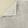 thumbnail image 3 of Mohawk Home Plush Cotton Fade/Stain Resistant Non-slip Machine Washable Bath Mat, Silver, 2' 3" x 3' 9", 3 of 8