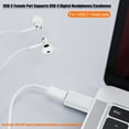 thumbnail image 7 of USB C Female USB Male Adapter Compatible Apple MagSafe USB Wall Plug Type C Charger Cable Connector 13 12 11 Mini Pro Max MacBook Galaxy Note Google, 7 of 7