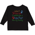 thumbnail image 3 of Inktastic Rugby Player Like Daddy Boys or Girls Long Sleeve Toddler T-Shirt, 3 of 5