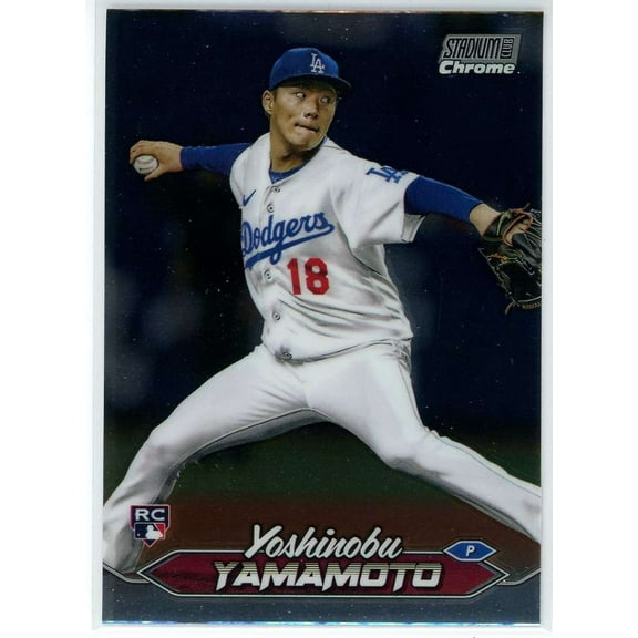 MLB 2024 Topps Stadium Club Baseball Chrome Yoshinobu Yamamoto #114 (Rookie)