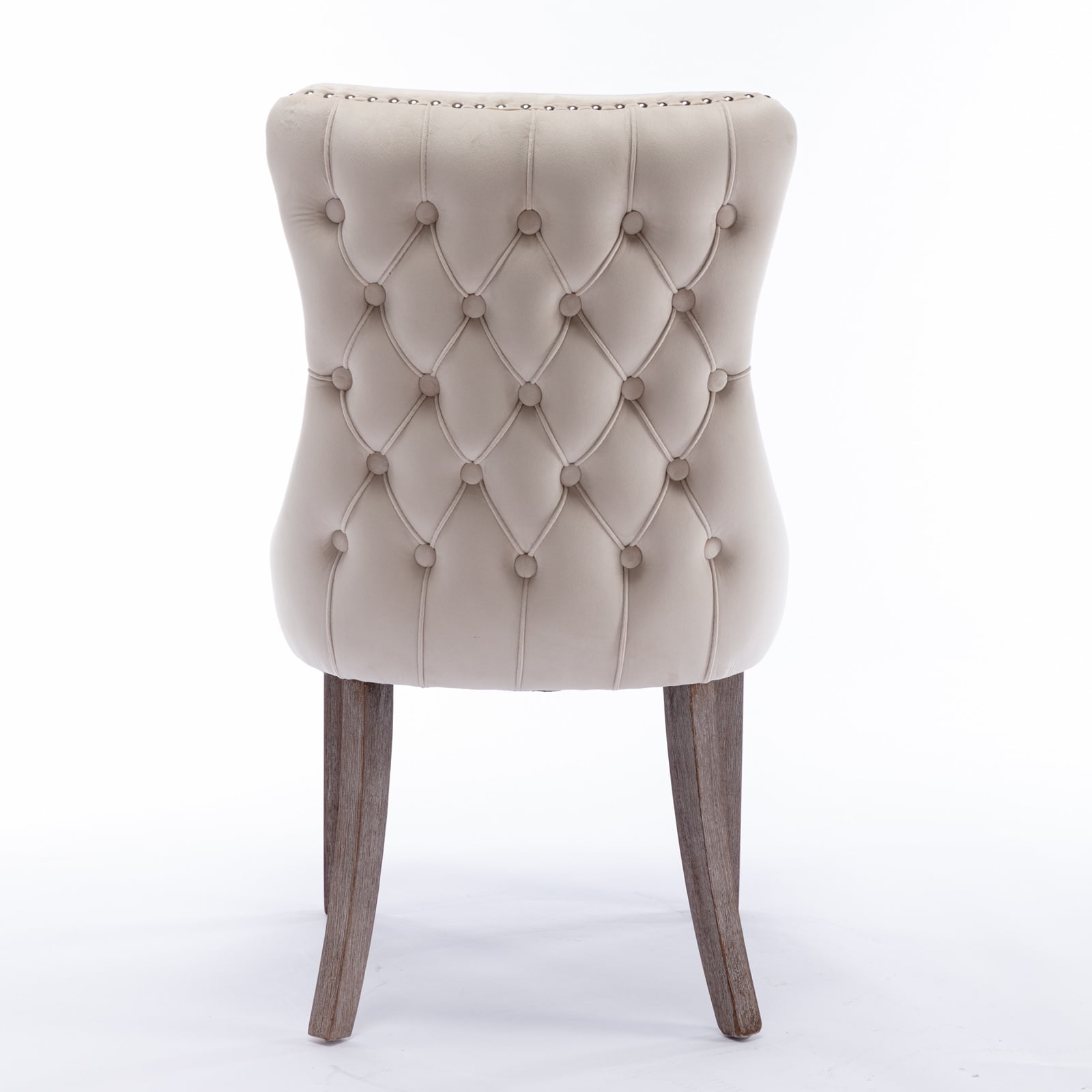 Resenkos Set of 2 Modern Dining Chairs Upholstered Accent Chair, Mid Century Armless Leisure Chair with Wood Legs, Gray Resenkos Set of 2 Modern Dining Chairs Upholstered Accent Chair, Mid Century Armless Leisure Chair with Wood Legs, Gray