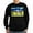 Black, variant on CafePress - Distressed, 80S Style, Ukraine, Ghost Of Kyiv, Zel - Classic Crew Neck Sweatshirt