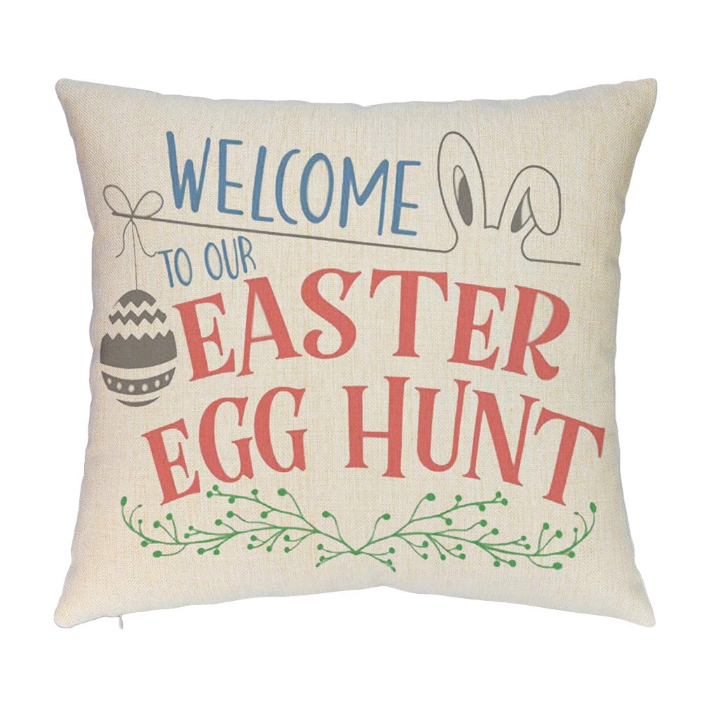 yuehao pillow case easter pillow case square sofa waist cushion cover home decor easter easter