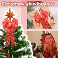 1PC DIY LED Bows Christmas Tree Glowing Bow Ornaments Christmas Tree