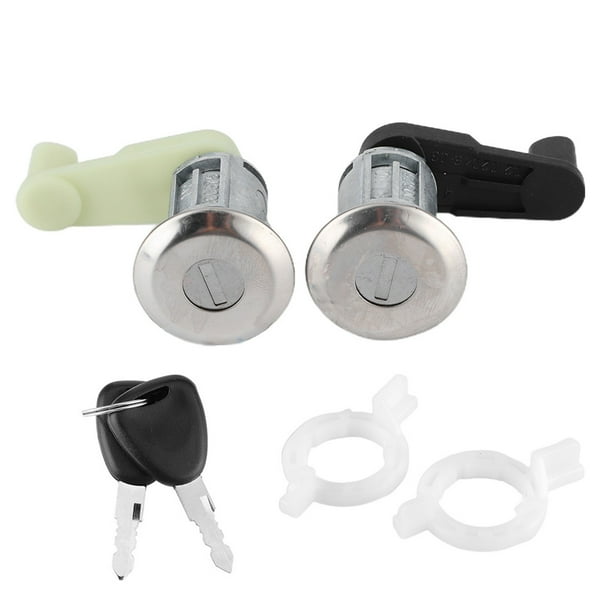Par de cilindros de cerradura de puerta con llave 7701468981 aptos para Megane I Scenic I Clio II Thalia