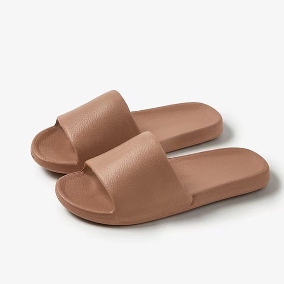 YOUYEDIAN House Womens Slippers Summer Indoor Shoes Fashion Comfy Sandals Beach Slides (Coffee)