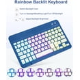 thumbnail image 5 of Magnetic Keyboard Mouse Combo Folio with RGB Backlight Keypad & Pen Slot for iPad 10 / iPad 11 A16, iPad Air 4 / Air 5, iPad Air 11 M2/M3/M4,Navy Blue, 5 of 9
