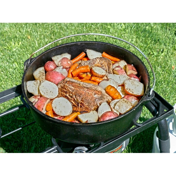 Camp Chef 6 Quart 12" Classic Dutch Oven, Pre Seasoned Cast Iron, SDO12