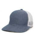 thumbnail image 4 of Outdoor Cap MBW-800CB Chambray Platinum Series Mesh Back Cap-Heathered Navy/White, 4 of 8