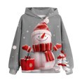 thumbnail image 2 of GERsome Unisex Boys Girls Christmas Hoodies Kids Long Sleeve Hooded Sweatshirts 4-14 Years (Size 9-10 Years), 2 of 3