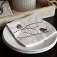 thumbnail image 4 of Robin Bird Napkins, 2 Packs of 20, Brown and White, 3 Ply Paper, Luncheon Size, 6.75 Inches, 4 of 6